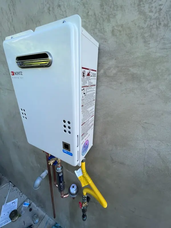 Tankless water heater installation for Middlefield homes
